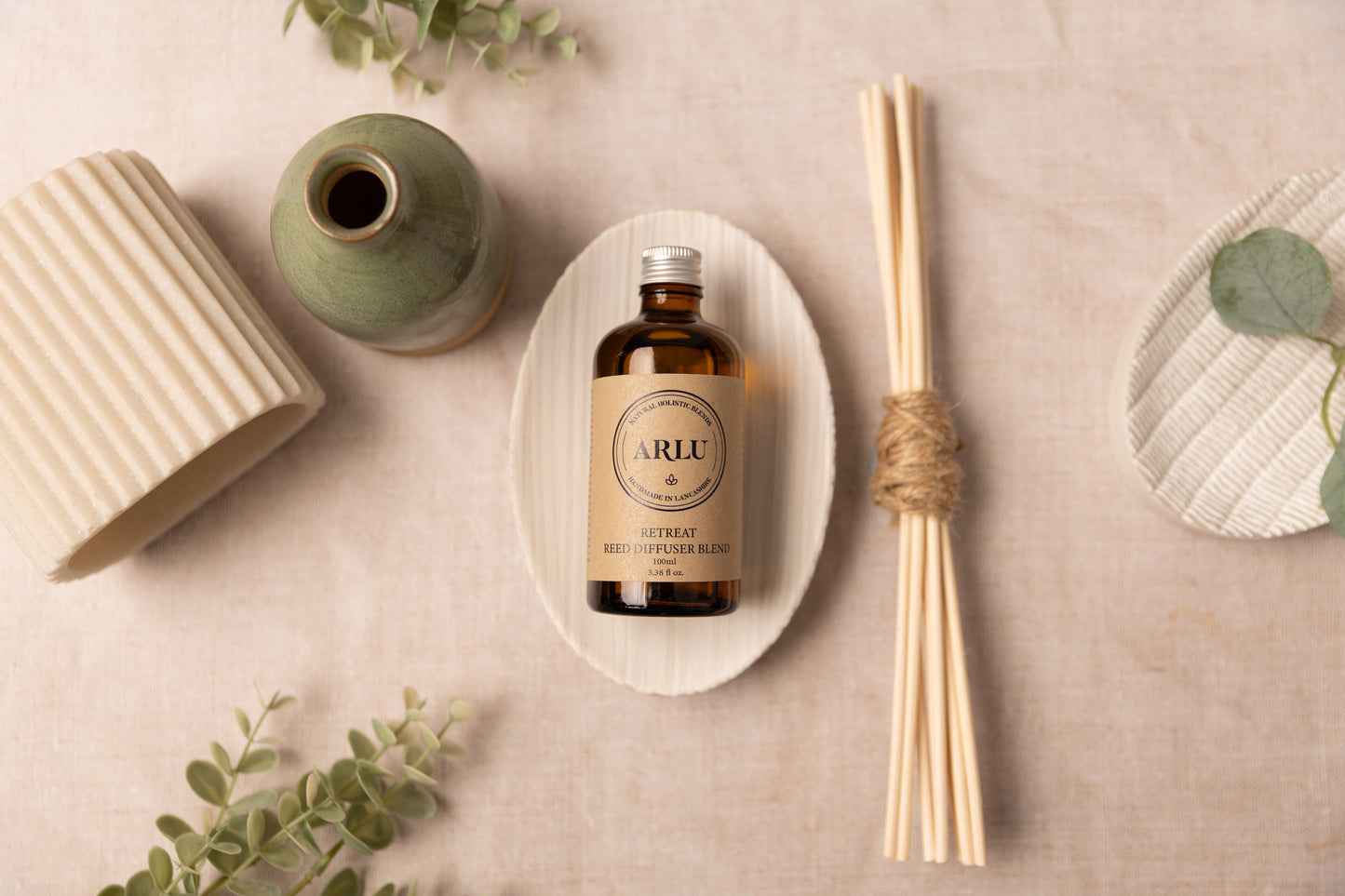 Retreat Reed Diffuser in Handmade Pot
