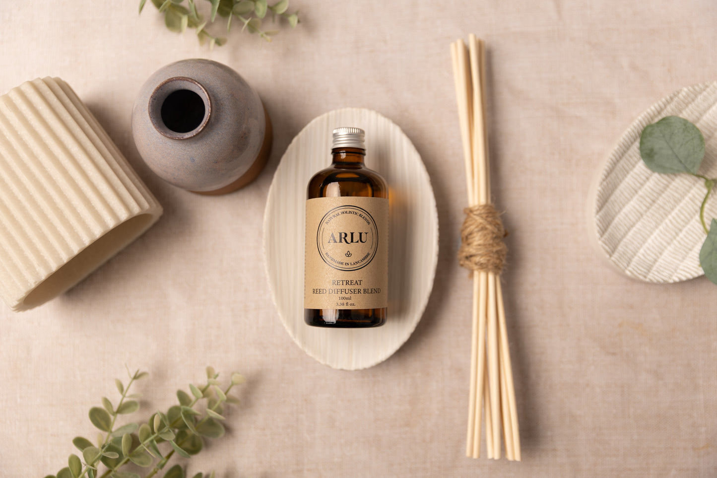 Retreat Reed Diffuser in Handmade Pot