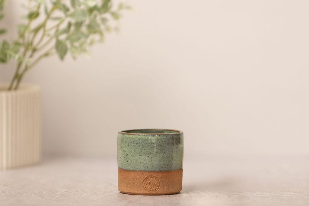 Glow Aromatherapy Candle in handmade pot