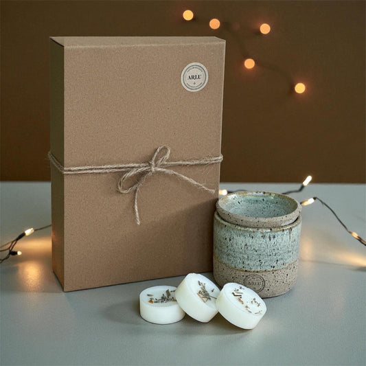 Christmas gift with handmade oil burner handmade aromatherapy wax melts